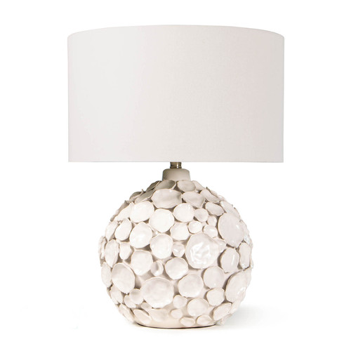 pinched disk white coastal lamp